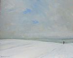 Yorkshire Wolds, Jan 4 by Artist Malcolm Ludvigsen