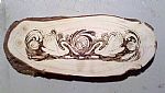Two Swans - woodburning by Artist Ronnie Tucker