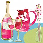 Wine? by Artist Louise Cunningham