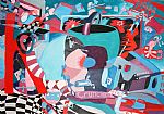 Abstract Kitchen by Artist Matt Faulkner