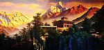 Heighest mountain of the world (Mount everest) by Artist Oman Gauchan