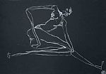 Lines in black IV by Artist Maria Bressanello