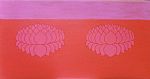 Two lotuses in red by Artist Yolanta Gawlik