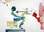 Pop Art Golf 2 by Artist Bill Knowles