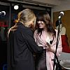 Joan Michelson the winning Poet with co host Mandy Kay